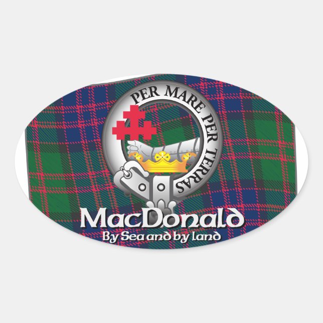 Adesivo Oval MacDonald Clan (Frente)