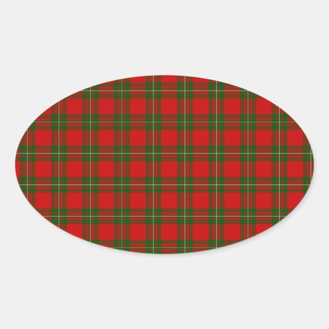 Adesivo Oval MacGregor Tartan (Frente)