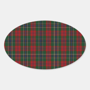 Adesivo Oval MacLean/Tartan da família clã de McLean