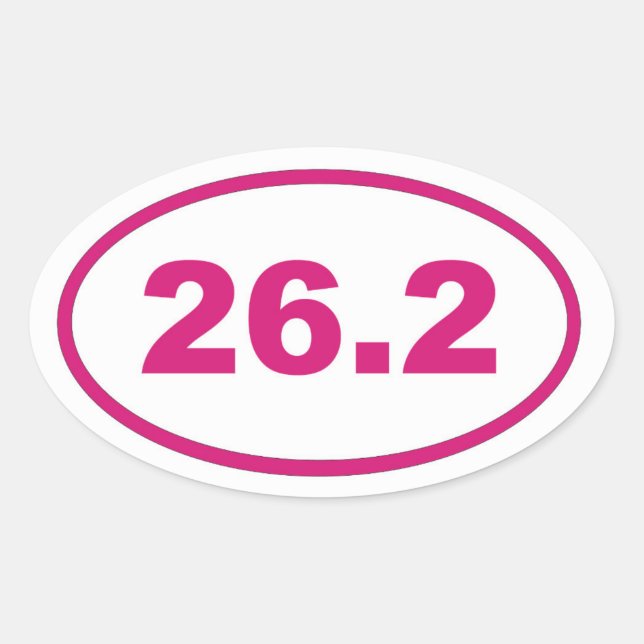 Adesivo Oval Magenta rosa 26,2 (Frente)