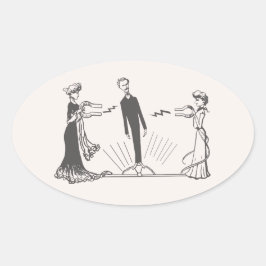 Adesivo Oval Magnetismo Animal -