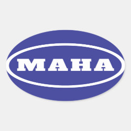 Adesivo Oval MAHA torna a América saudável novamente