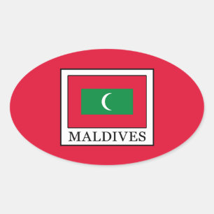 Adesivo Oval Maldivas