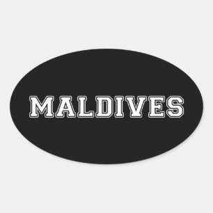 Adesivo Oval Maldivas