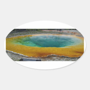 Adesivo Oval Manhã - Piscina Glória - Vinhetas Oval
