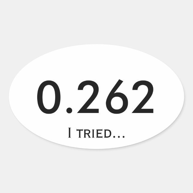 Adesivo Oval Maratona 0,262 (Frente)