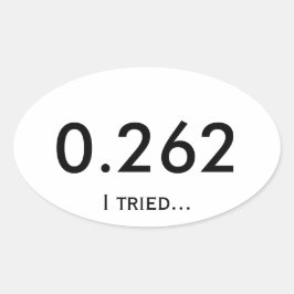 Adesivo Oval Maratona 0,262