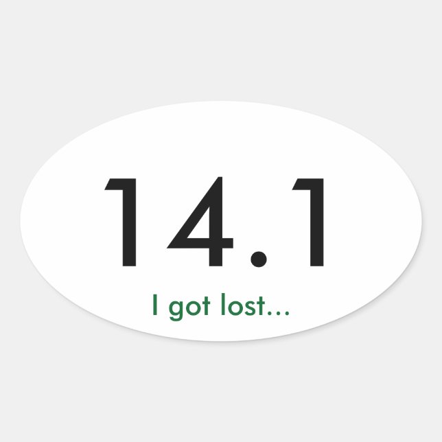 Adesivo Oval Maratona 14.1 (Frente)