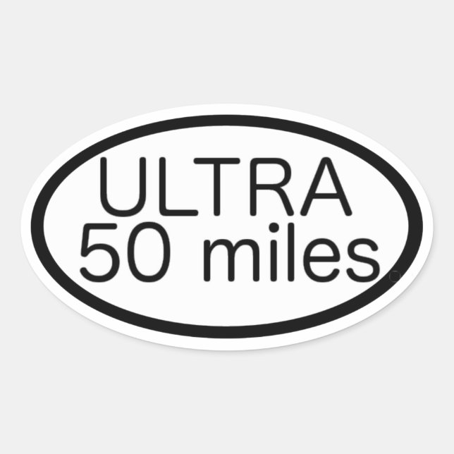 Adesivo Oval Maratona Ultra (Frente)