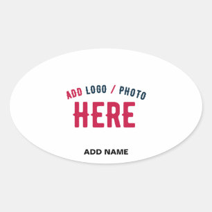 ADESIVO OVAL MARCA VERIFICADA BRANCA PERSONALIZÁVEL MODERNA