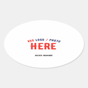 ADESIVO OVAL MARCA VERIFICADA BRANCA PERSONALIZÁVEL MODERNA