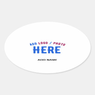 ADESIVO OVAL MARCA VERIFICADA BRANCA PERSONALIZÁVEL MODERNA