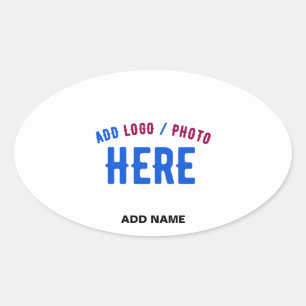 ADESIVO OVAL MARCA VERIFICADA BRANCA PERSONALIZÁVEL MODERNA