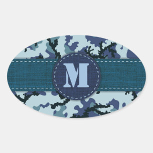 Adesivo Oval Marinho