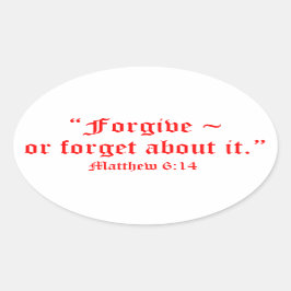 Adesivo Oval Matt 6:14