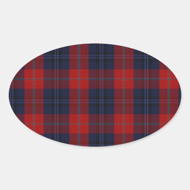 Adesivo Oval McKnight Clan Tartan (Frente)