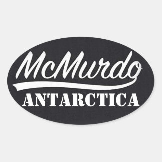 Adesivo Oval McMurdo, Antártica Sticker