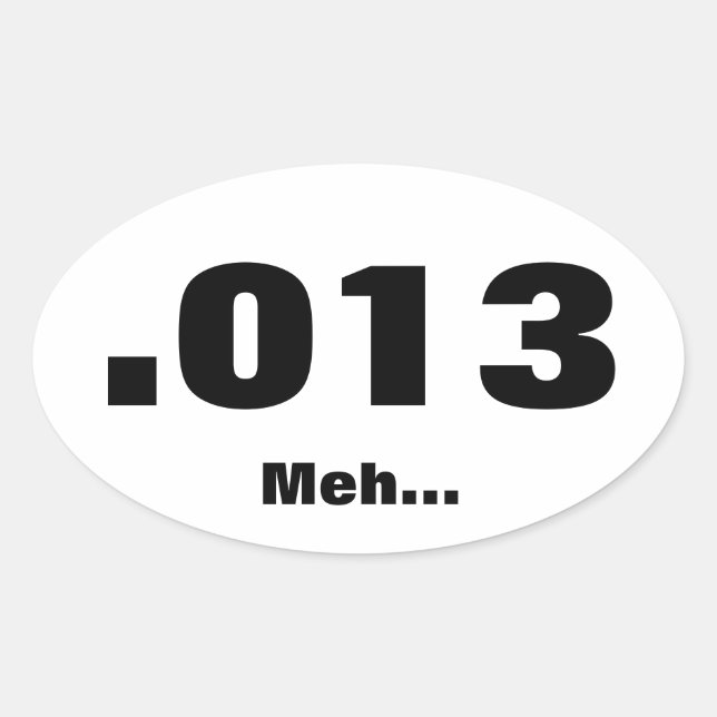 Adesivo Oval Mediocre Run (Frente)