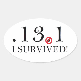 Adesivo Oval Meia Maratona - Colete