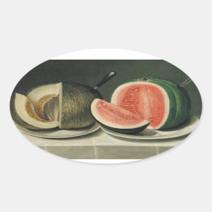 Adesivo Oval "Melons", autocolantes de arte