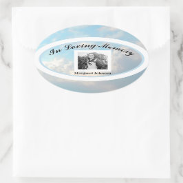 Adesivo Oval Memorial Sticker - Adicionar Foto
