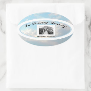 Adesivo Oval Memorial Sticker - Adicionar Foto