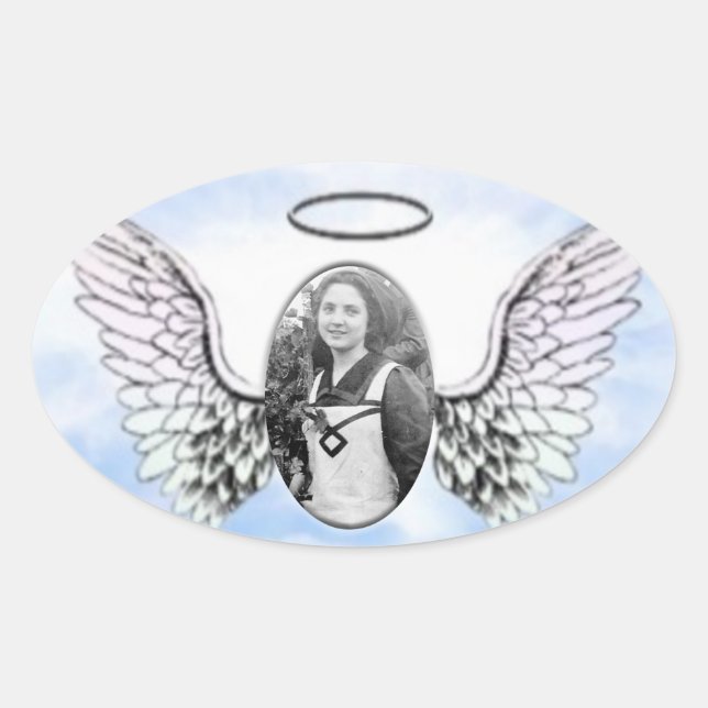 Adesivo Oval Memorial Sticker - Foto (Frente)