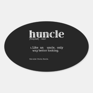 Adesivo Oval Mens Huncle Definition, Como Um Tio Só De Maneira