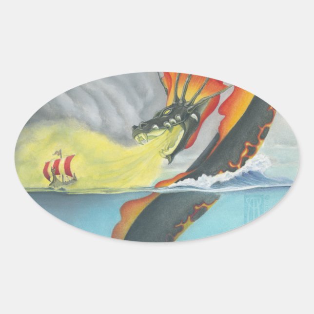 Adesivo Oval Mester Stoor Worm (Frente)