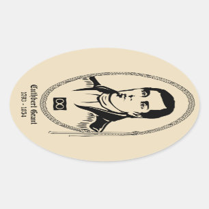 Adesivo Oval Metis Art Stickers First Nation Leader Sticker