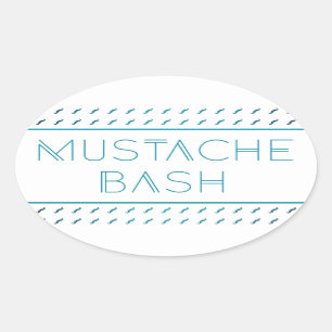 Adesivo Oval Metro de Bacia Mustache