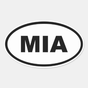 Adesivo Oval MIA de Miami
