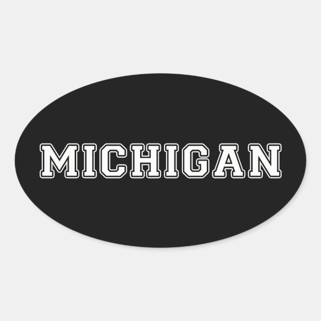 Adesivo Oval Michigan (Frente)