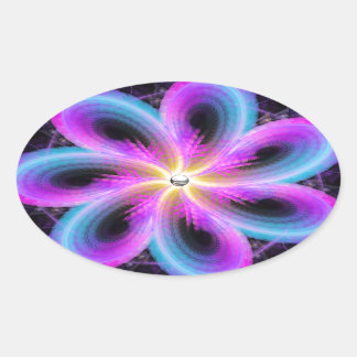 Adesivo Oval Midnight Bloom