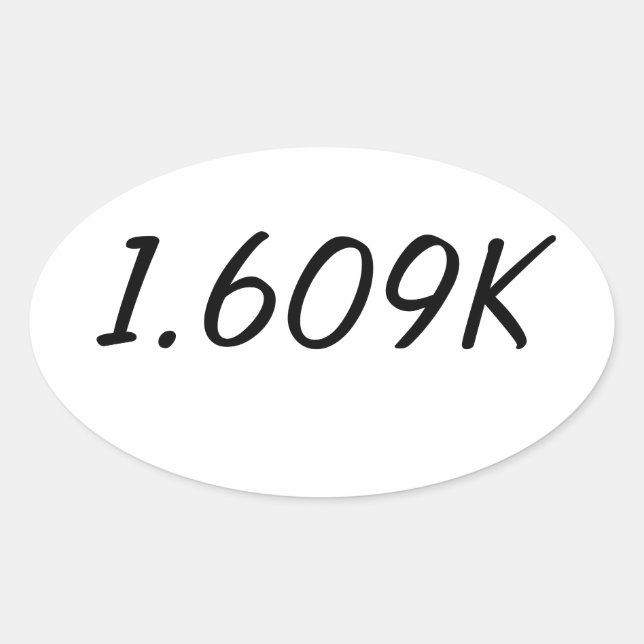 Adesivo Oval Mile Sticker (Frente)
