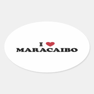 Adesivo Oval Mim coração Maracaibo Venezuela