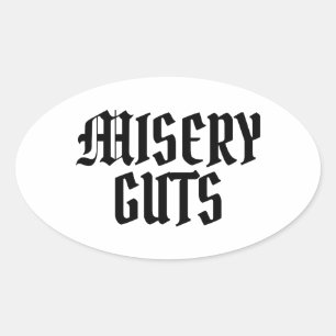 Adesivo Oval Misery Guts