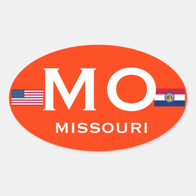 Adesivo Oval Missouri* European Oval Sticker (Frente)