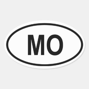 Adesivo Oval Missouri "MO "