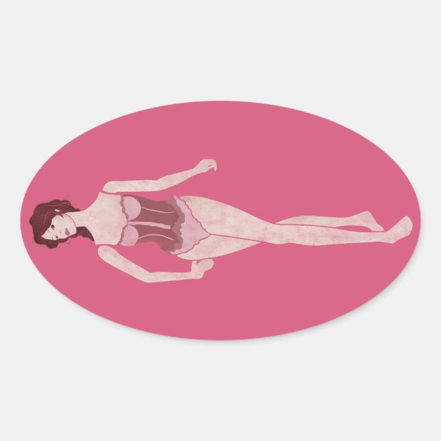 Adesivo Oval m'Lady Mannequin (Frente)