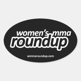 Adesivo Oval MMA Roundup Sticker