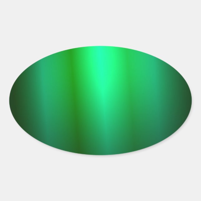 Adesivo Oval Modelo de Vazio de Cor Verde Verde Personalizado d (Frente)