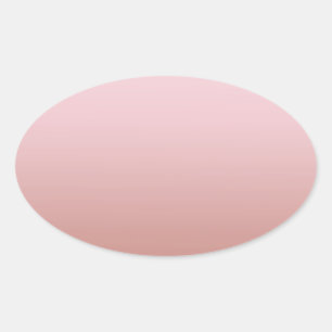 Adesivo Oval Modelo De Vazio Dourado Rosa para Adicionar Seu Te