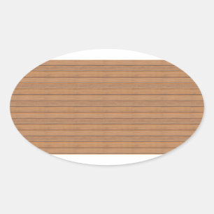 Adesivo Oval Modelo Personalizado Elegante Do Vazio De Madeira
