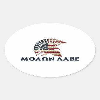 Adesivo Oval Molon Labe!