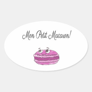 Adesivo Oval Mon Petit Macaron