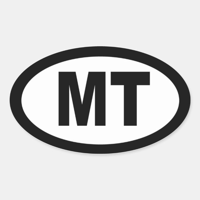 Adesivo Oval Montana - folha de 4 autocolantes ovais (Frente)