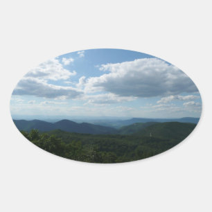 Adesivo Oval Montanhas Apalaches II Shenandoah