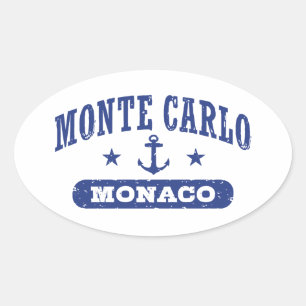Adesivo Oval Monte Carlo Mônaco