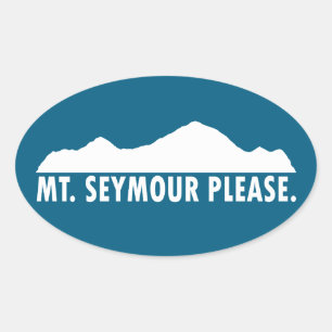 Adesivo Oval Monte Seymour Por Favor